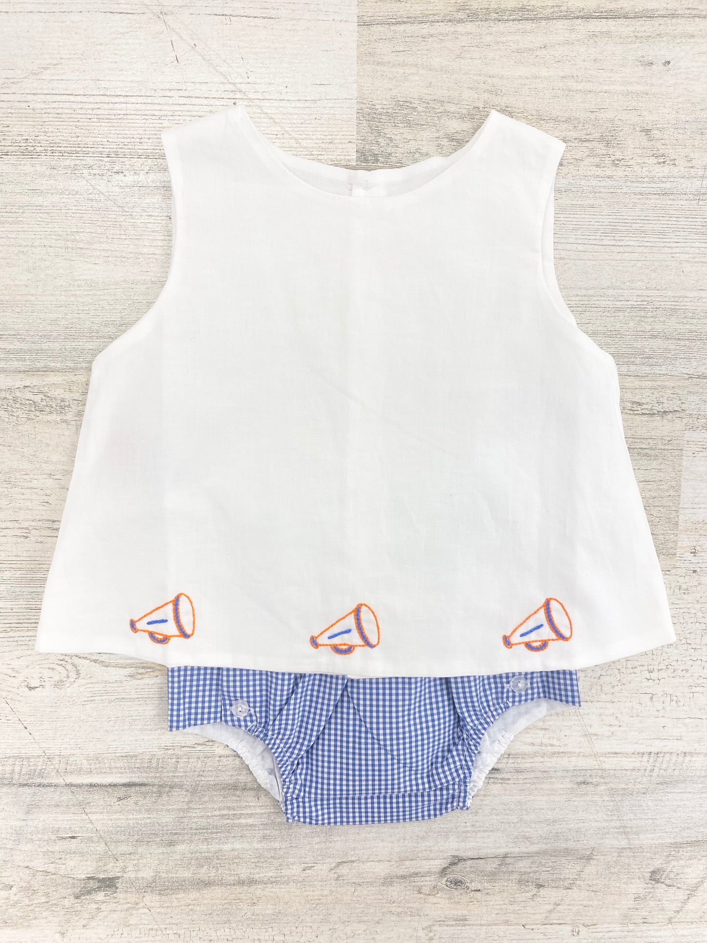 SSRN Girl Diaper Set Navy/Orange Cheer