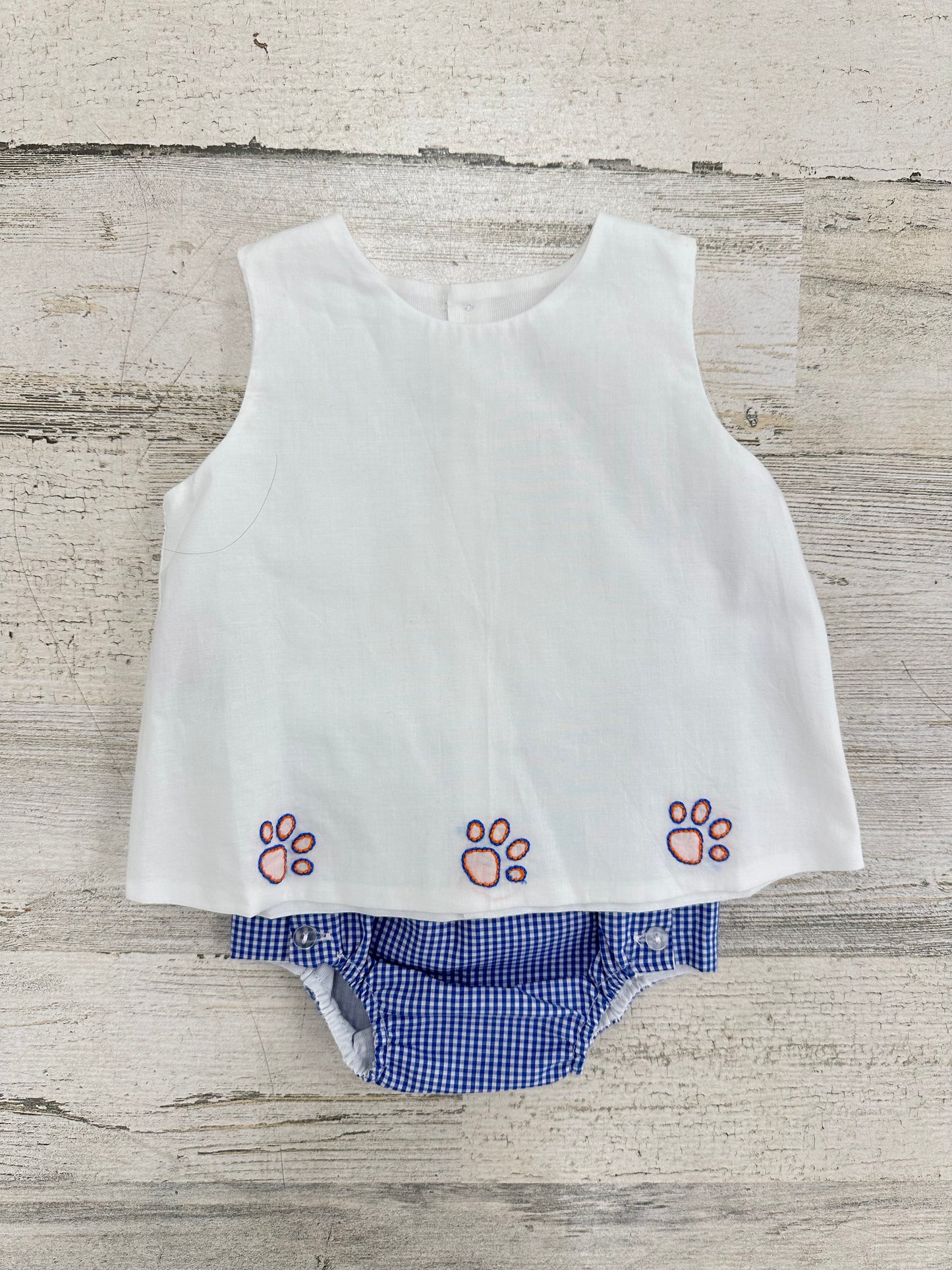 SSRN Unisex Diaper Set Navy/Orange Paws