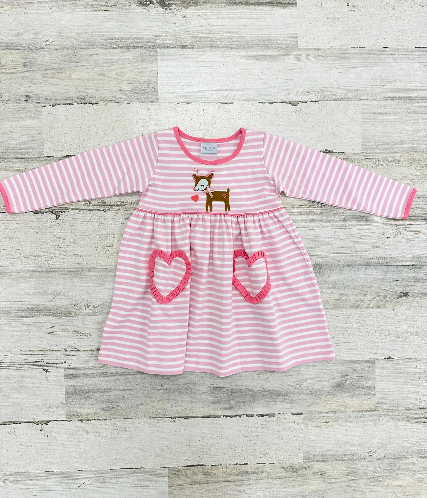 Squiggles By Charlie Pink Prancer Dress