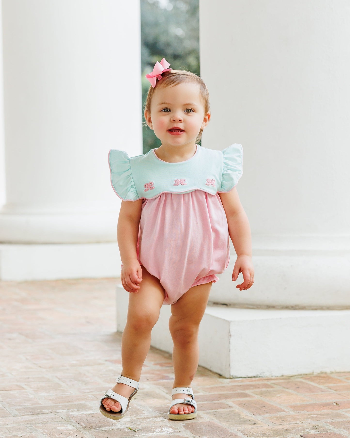 Smock Candy-French Knot Bow Scallop Bubble