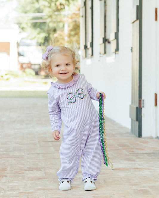 Jellybean by Smock Candy Bon Temps Bow Ruffle Romper