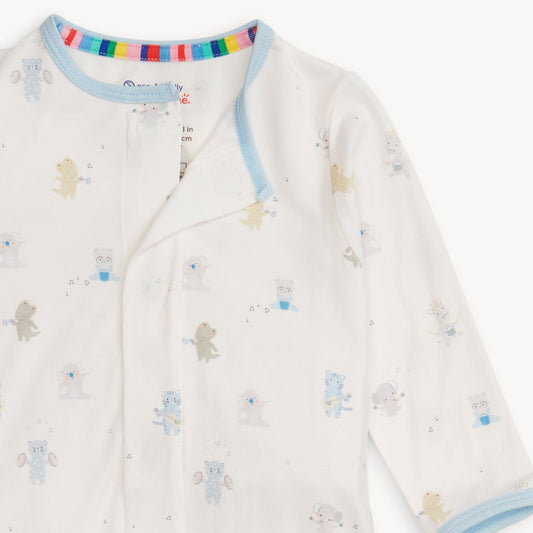 Blue Baby Beats Modal Footie