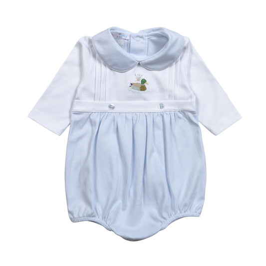 Baby Loren Blue Mallard Hand Embroidered