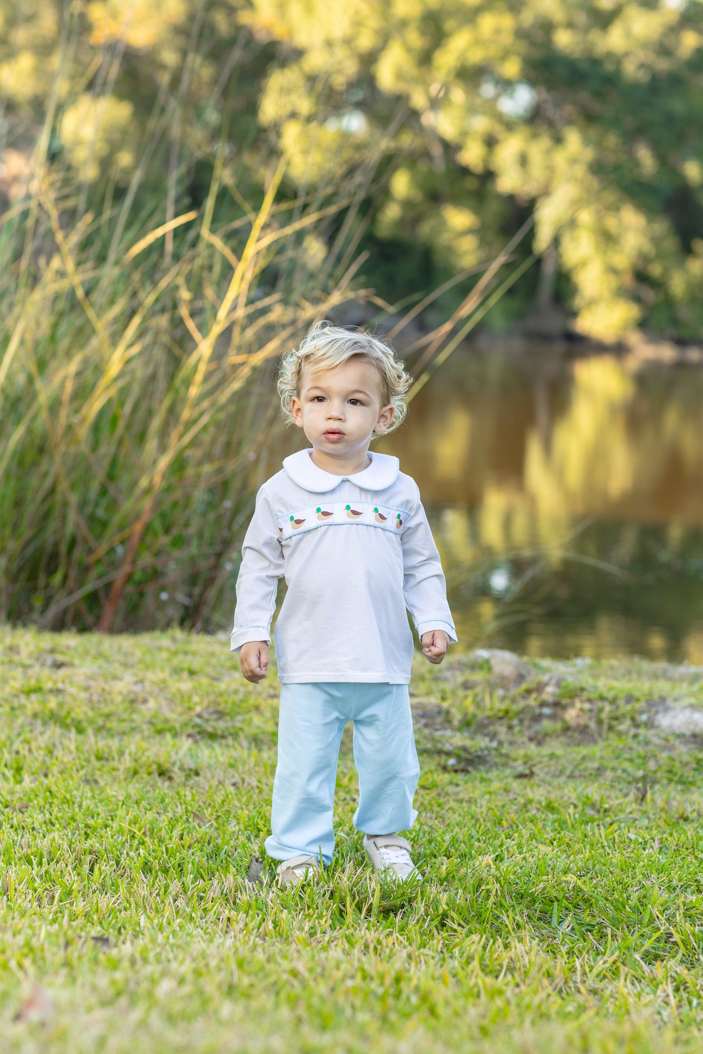 Trotter Street Kids Mallard Migration Bloomer Pant Set