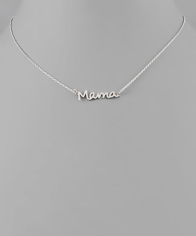 Mama Gold Dipped Necklace 16"