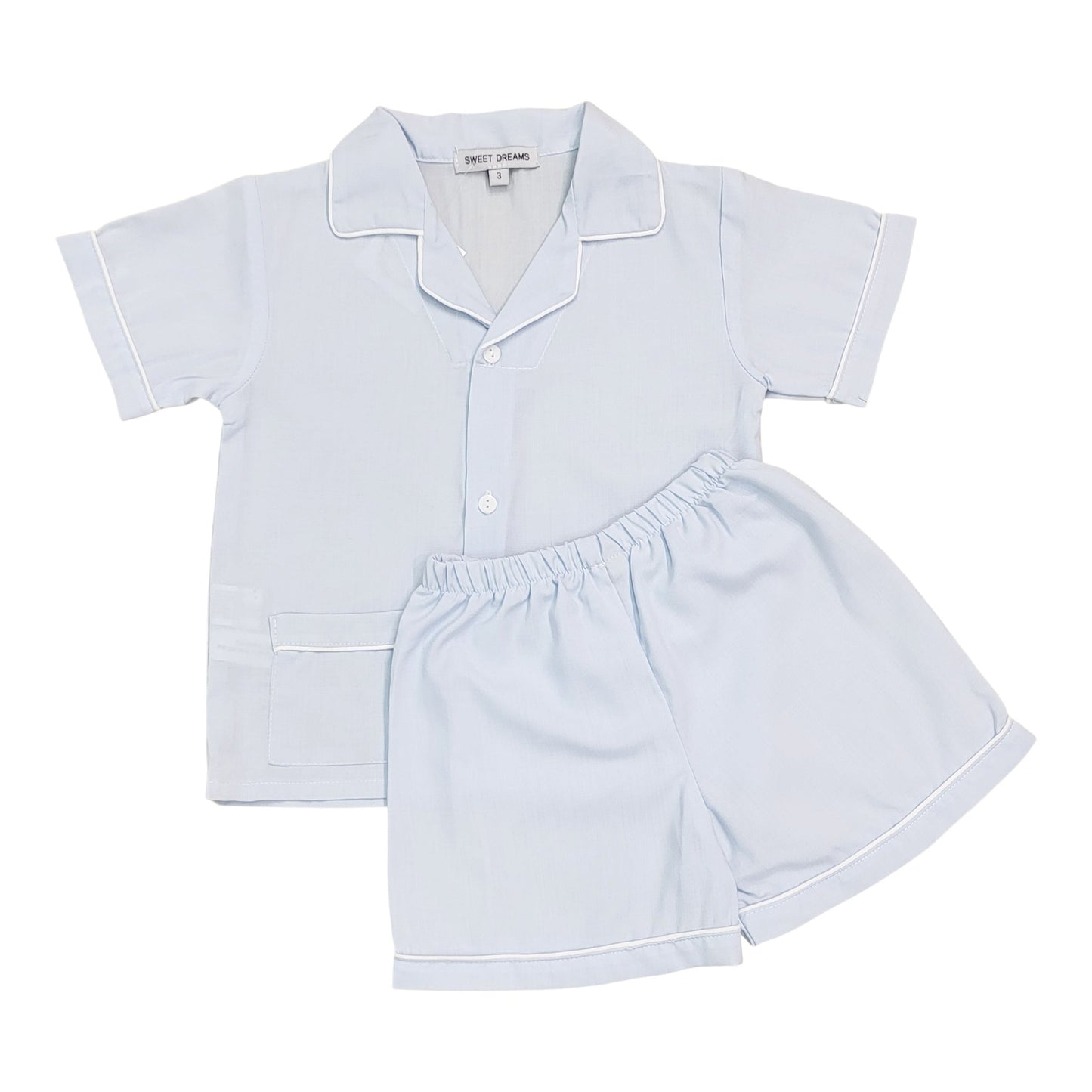 Blue Short Sleeve Pajamas