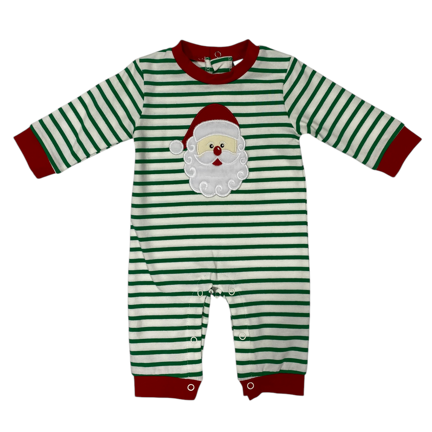 Three Sisters Santa Applique Boys Romper