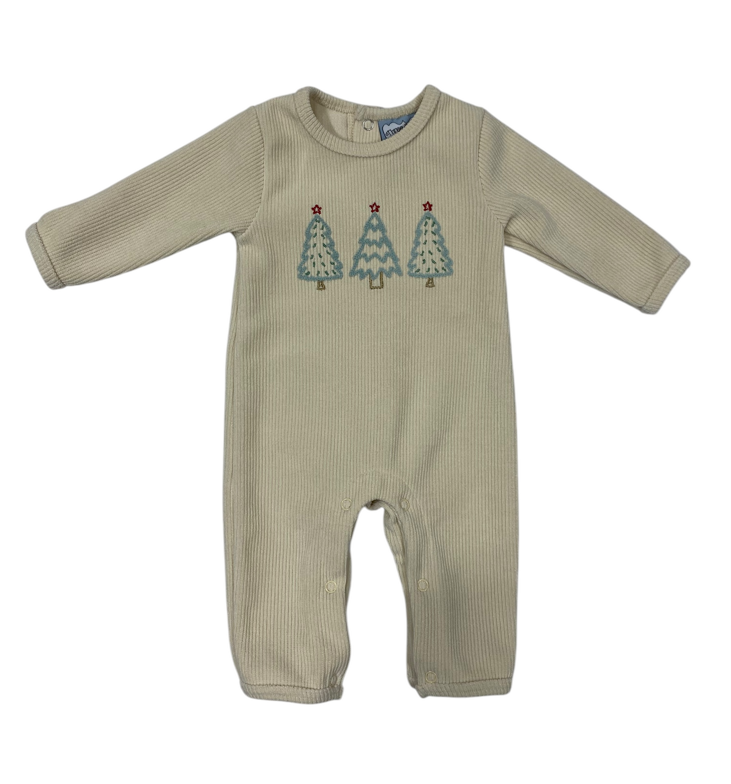 Three Sisters O' Christmas Tree Boys Romper