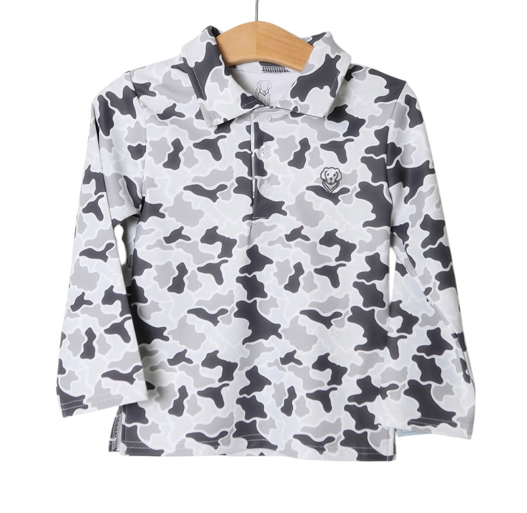 Millie Jay Damian Long Sleeve Shirt - Grey Camo