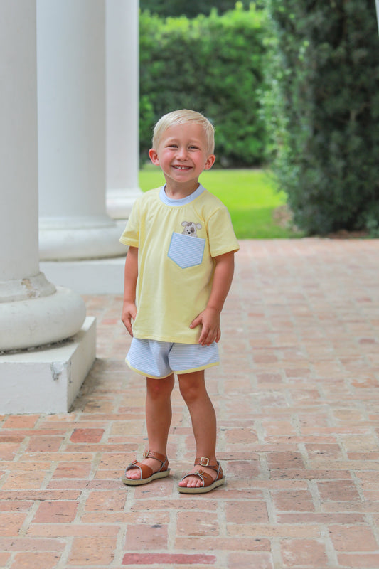 Trotter Street Kids Puppy Paws Short Set