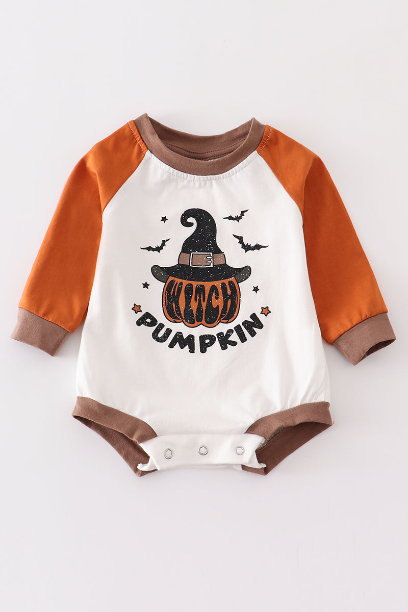 Honeydew Kids Clothing Halloween Pumpkin Baby Romper