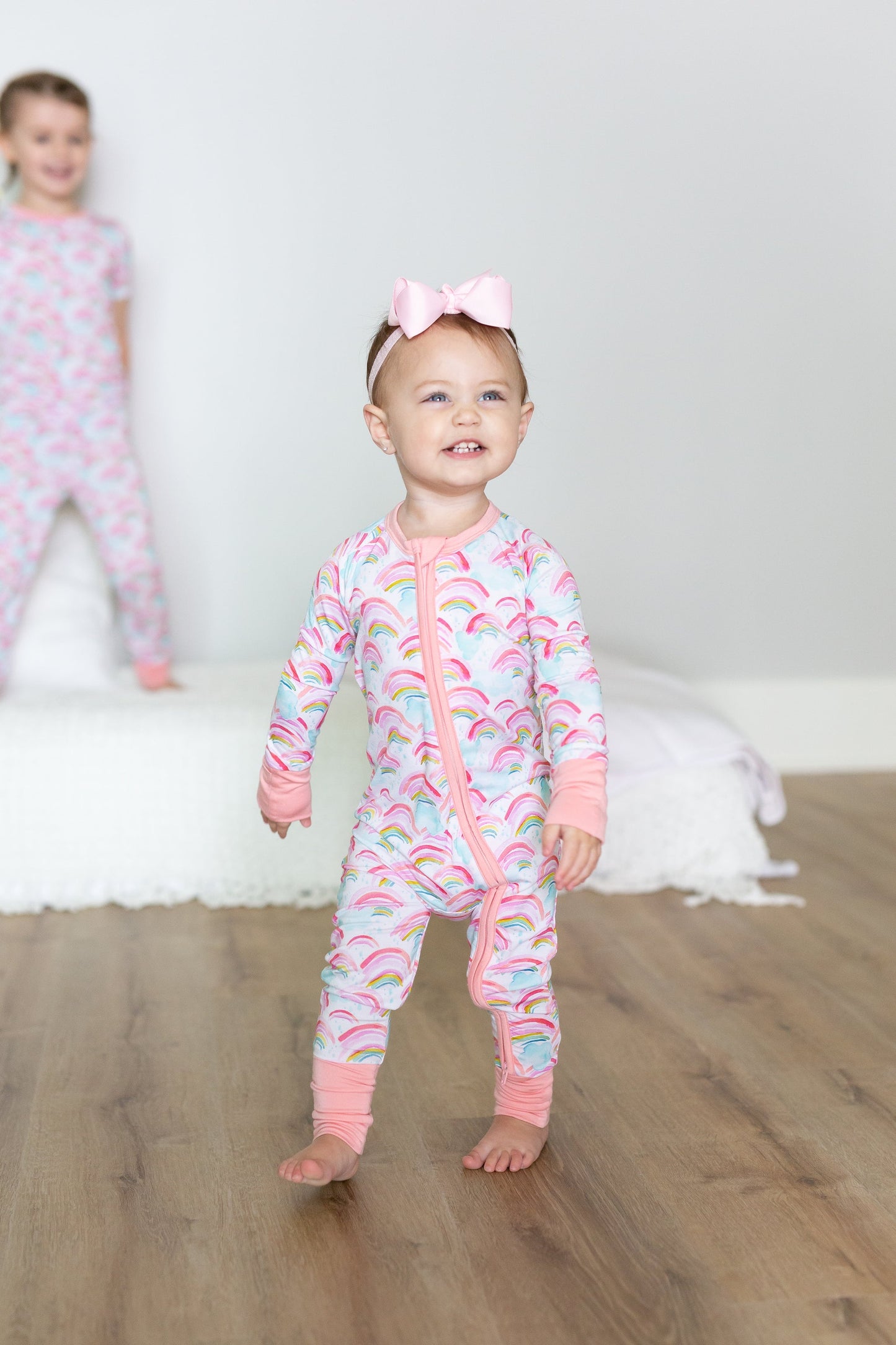 Sweet Bay Clothing Rainbow Zipper Onesie