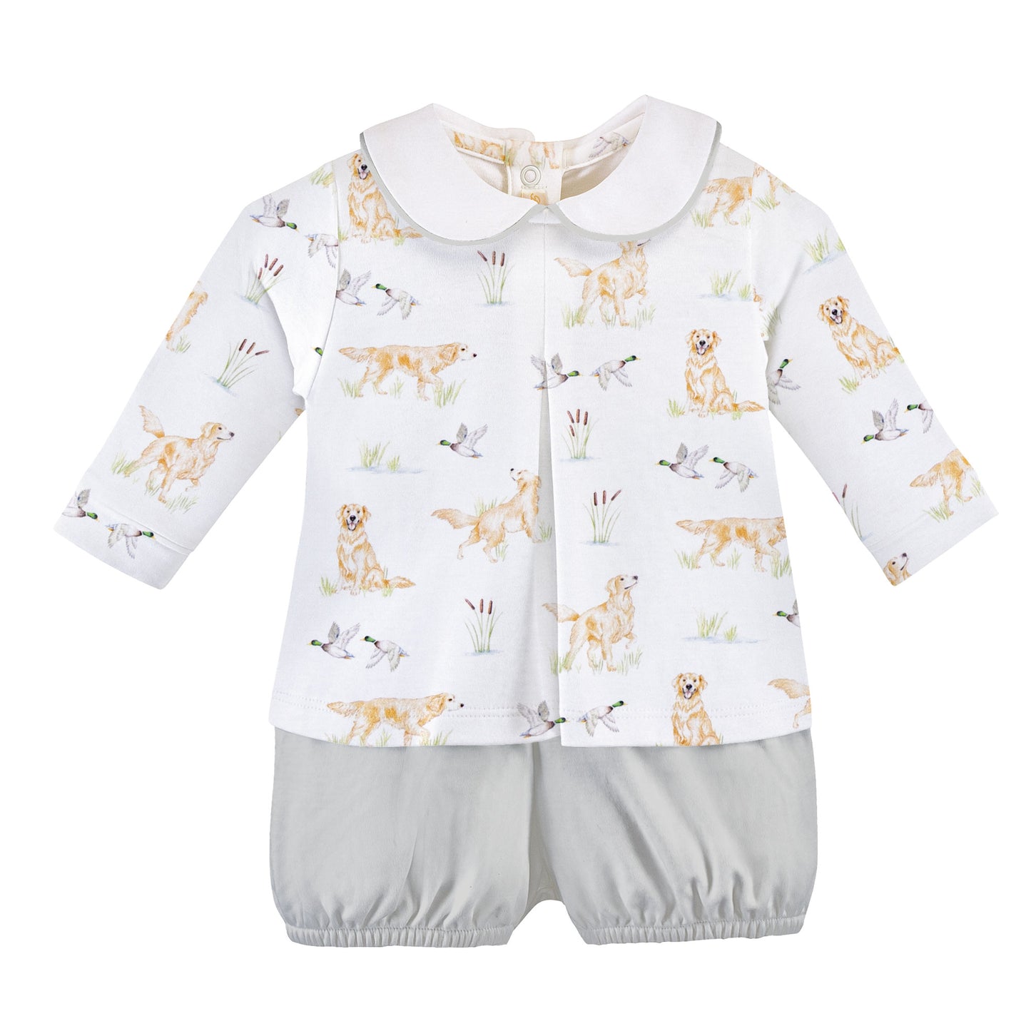 Baby Club Chic Goldens and Mallards Printed Pima Diaper Set