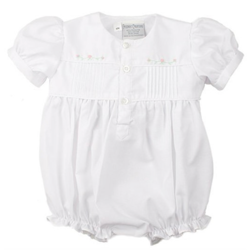 Feltman Brothers Preemie Girls Open Front Rosebud Bubble