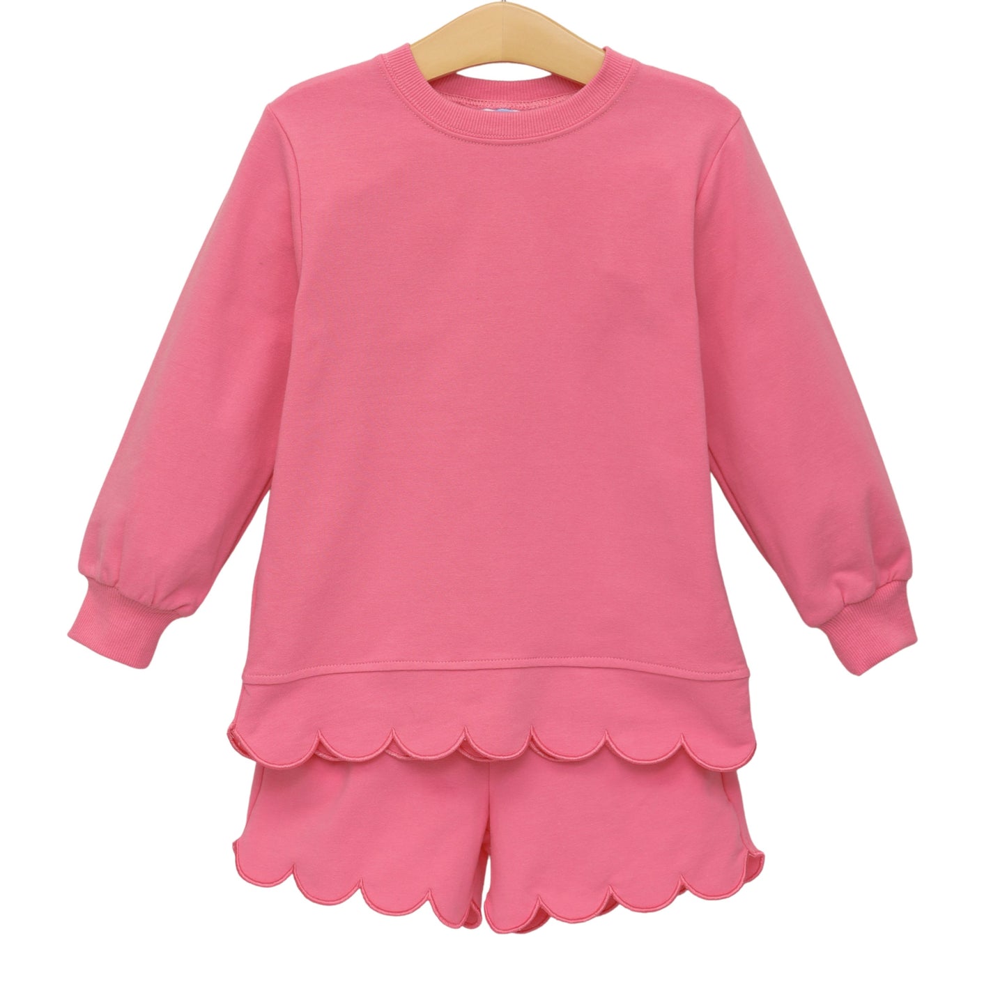 Trotter Street Kids Sophia Scalloped Set - Pink