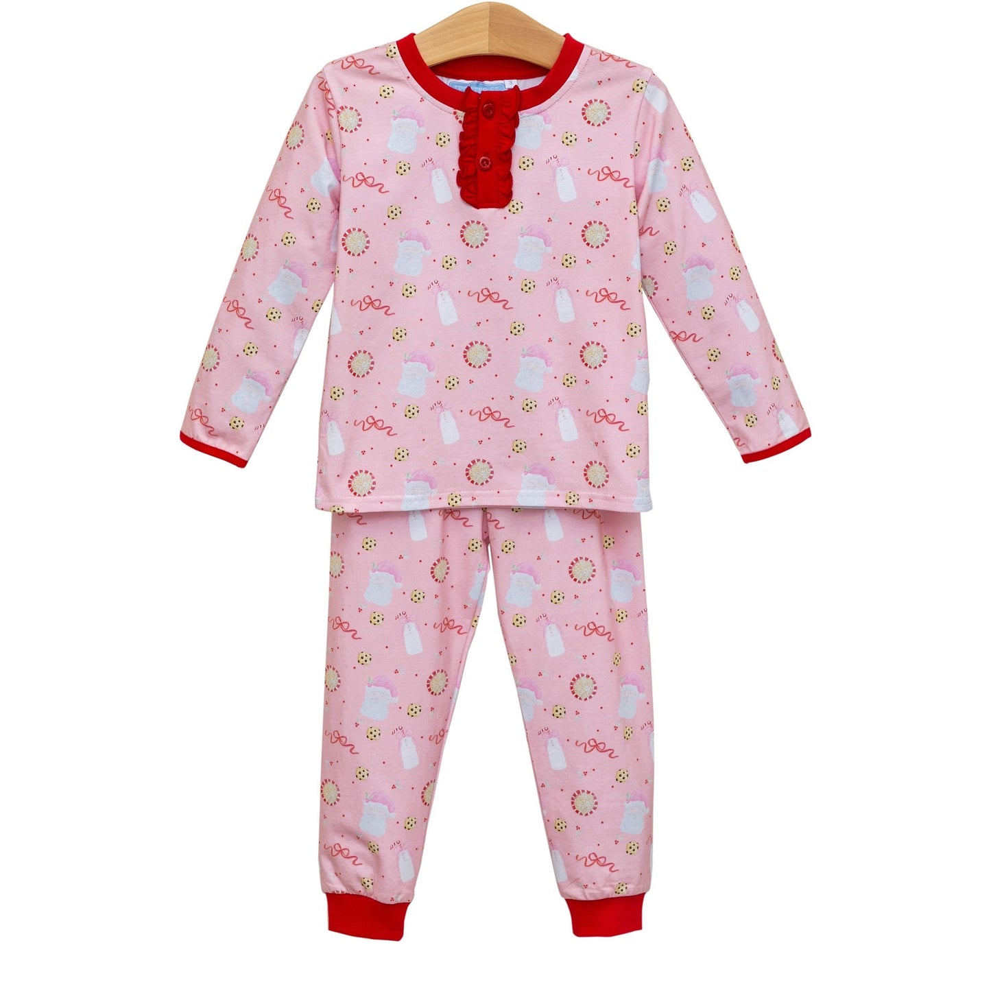 Trotter Street Kids Milk & Cookies Ruffle Lounge Set