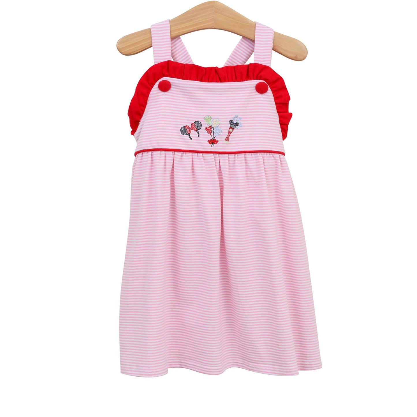Trotter Street Kids Mouse Embroidery Dress