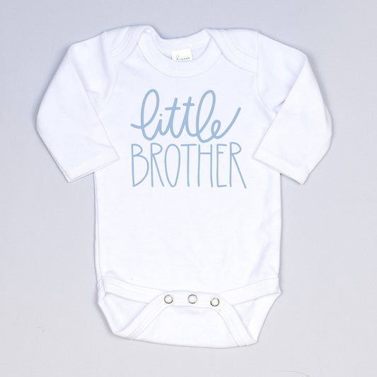 Cuddle Sleep Dream - Little Brother Onesie | Script, Light Blue