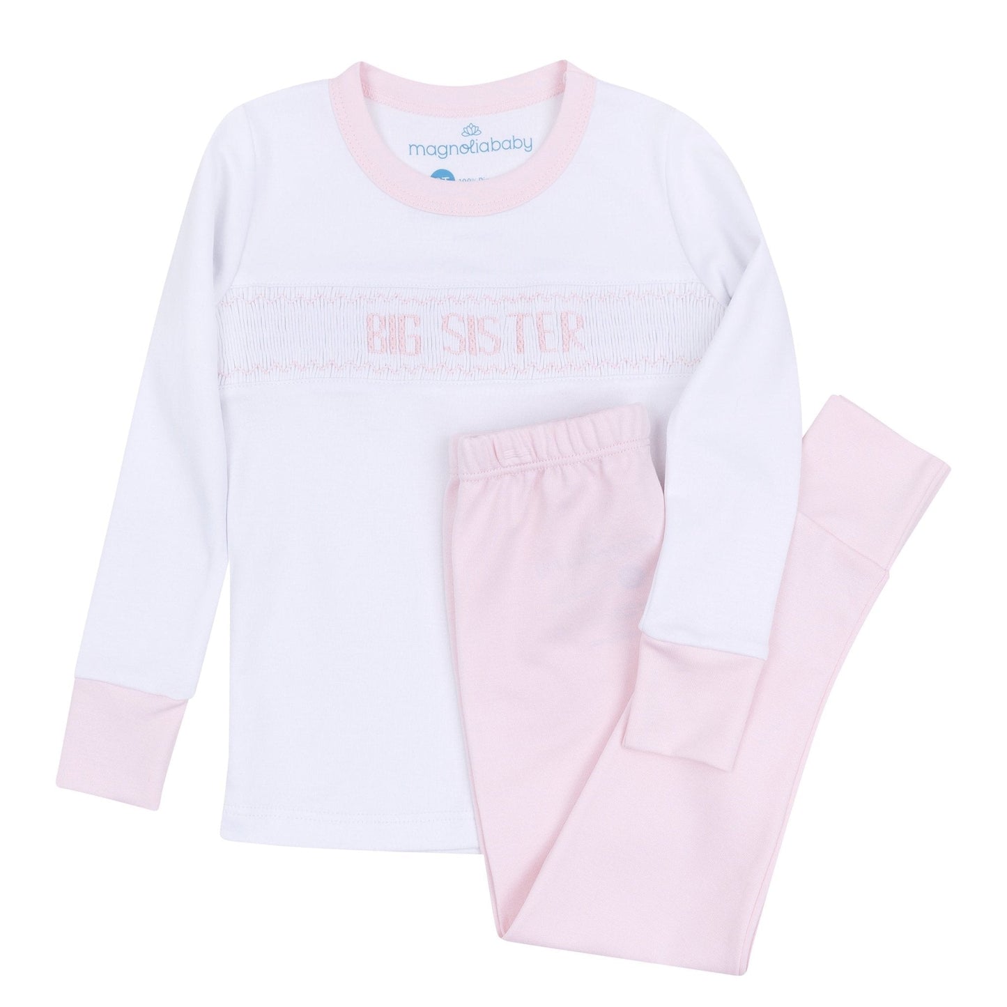 Magnolia Baby Big Sister Smocked Long Pajamas