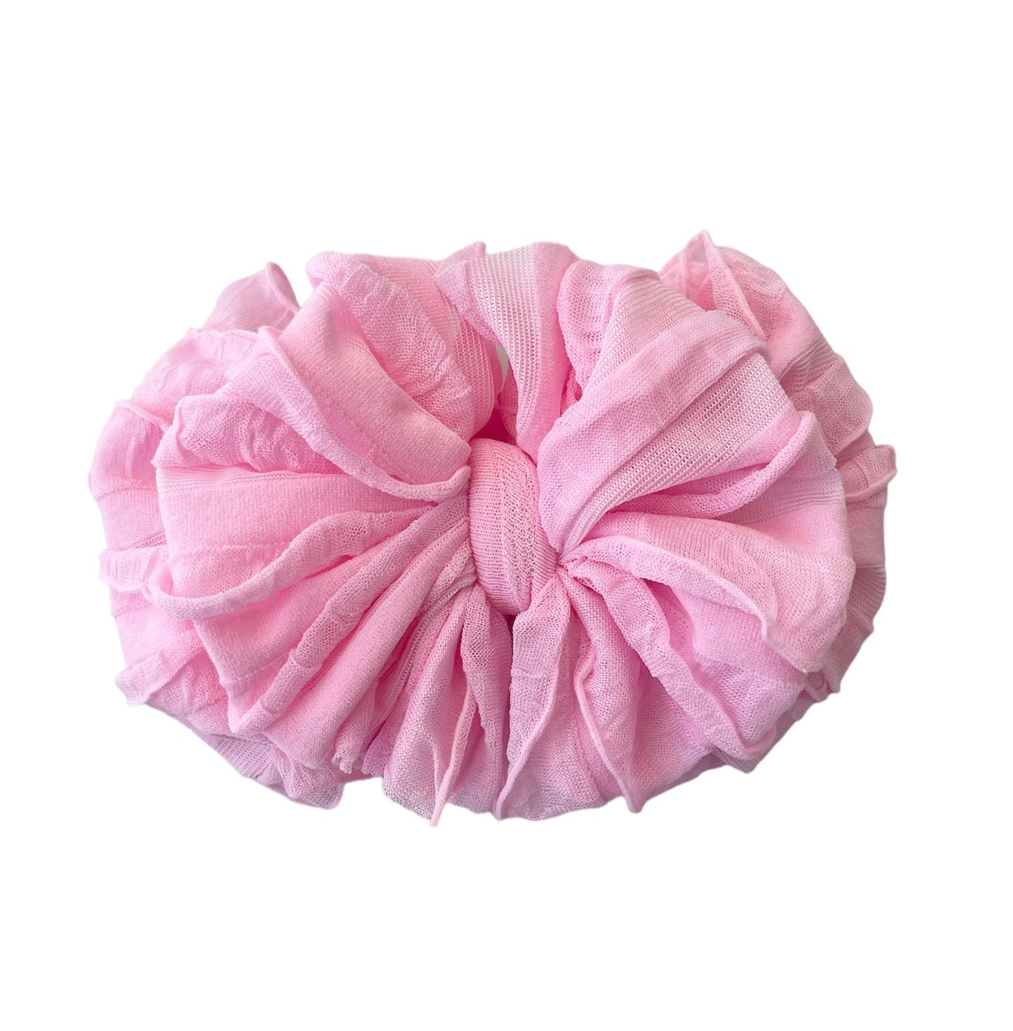 Rockin Royalty- Bubblegum Ruffled Headband