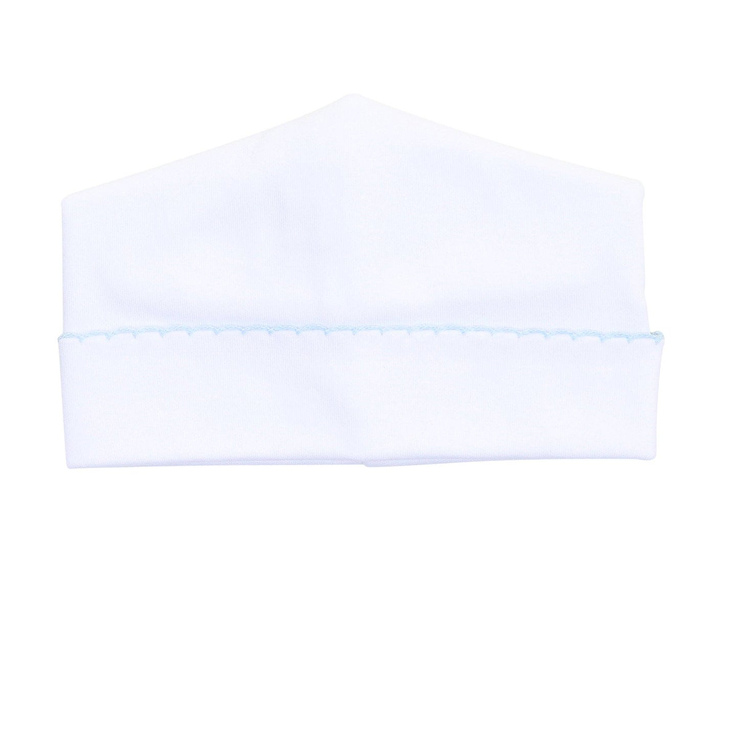 Magnolia Baby - Solid Essentials White Blue Hat
