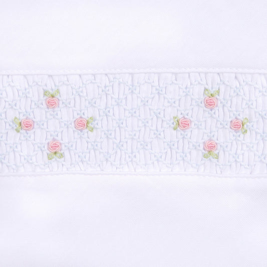 Charlotte's Classics Smocked Bubble - Sky Blue