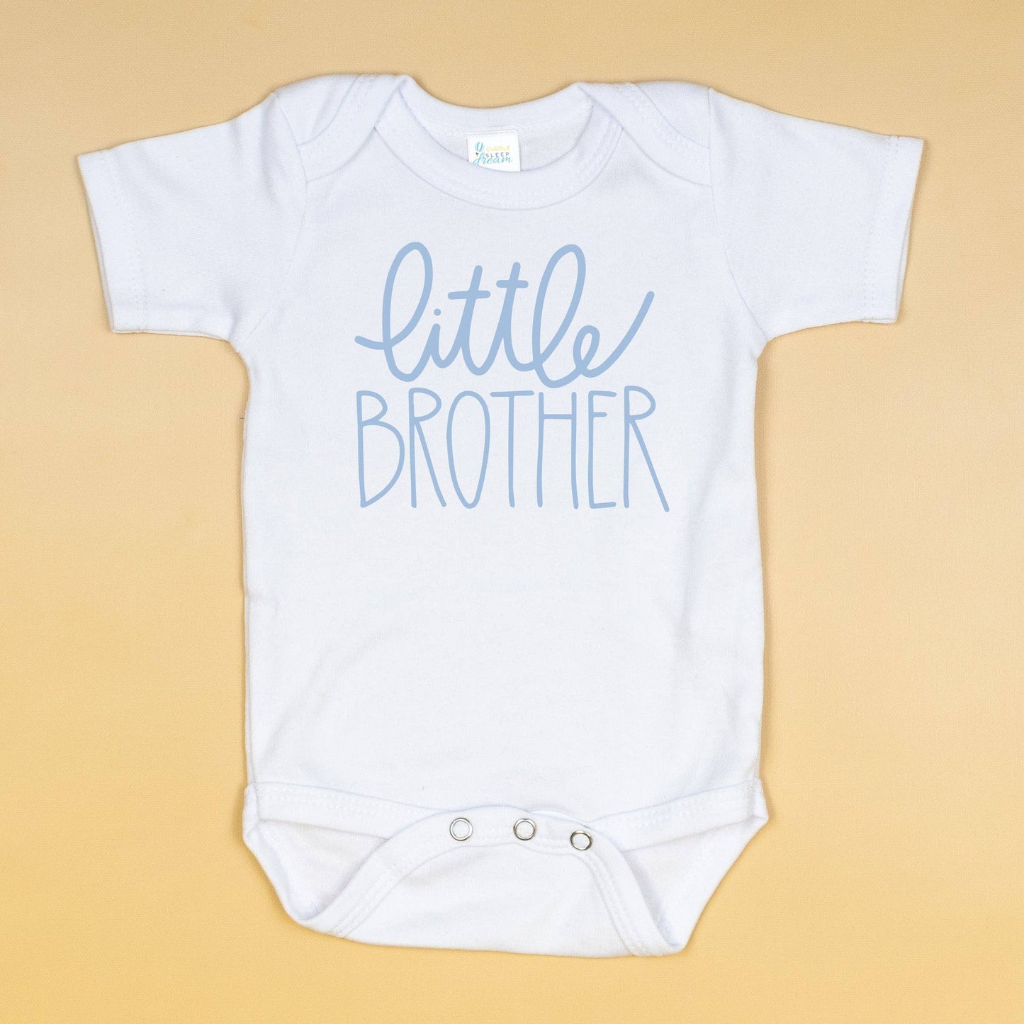 Cuddle Sleep Dream - Little Brother Onesie | Script, Light Blue