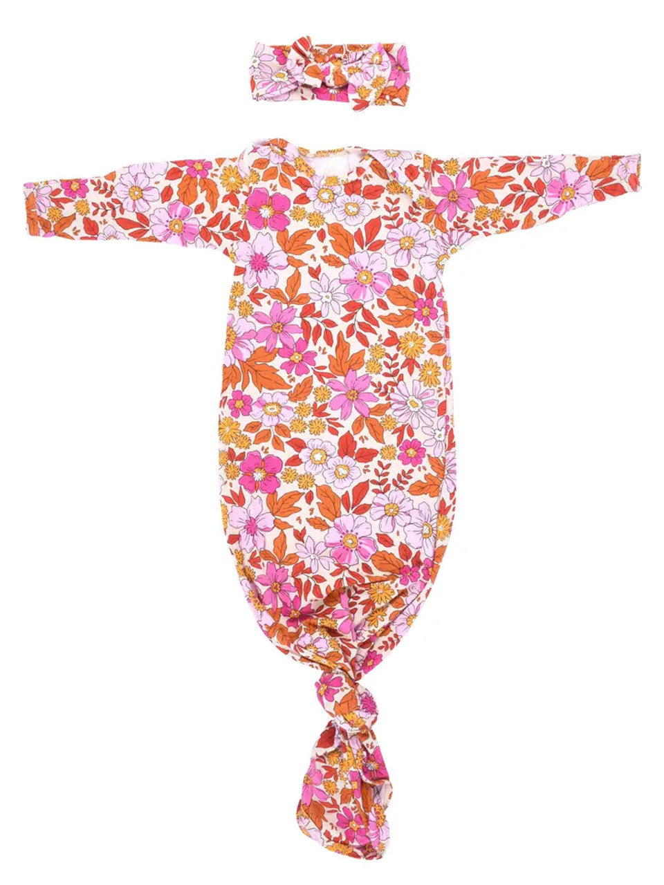 Three Little Tots Gowns with Headbands (Multiple Color Options)