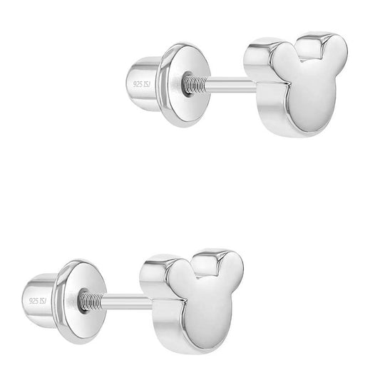 In Season Jewelry - Teenie Mouse Baby Toddler / Kids Earrings - Sterling Silver