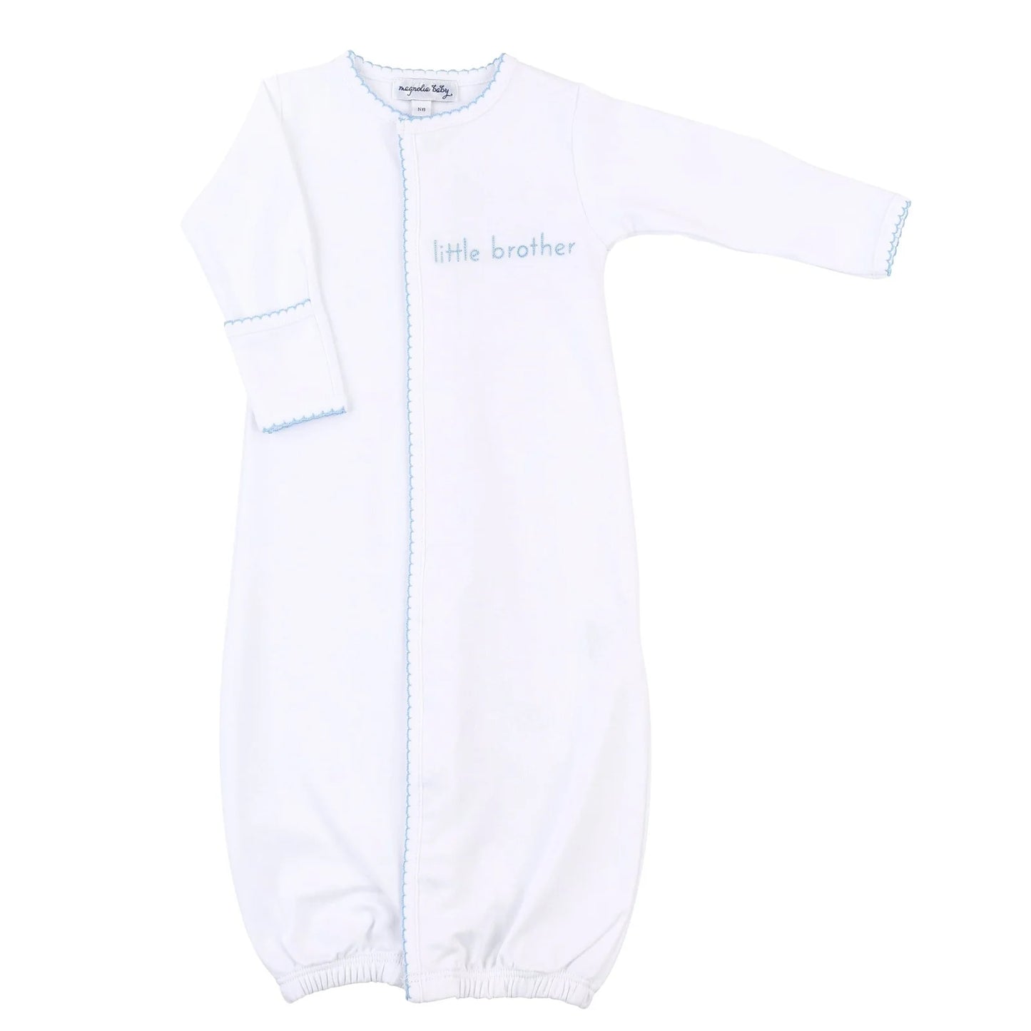 Magnolia Baby- Little Brother Embroidered Converter Blue