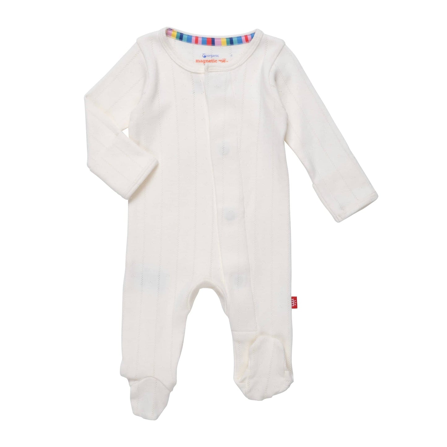 Magnetic Me Love Lines Tofu Pointelle Footie