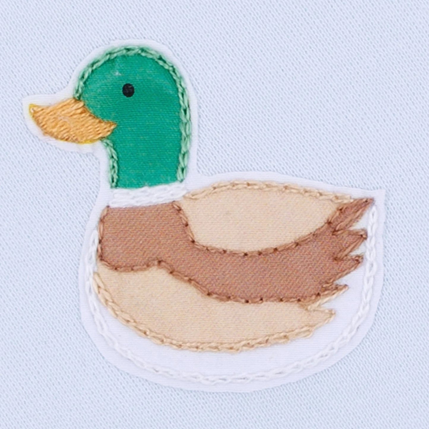 Magnolia Baby Mini Mallard Embroidered Diaper Cover Set Light Blue