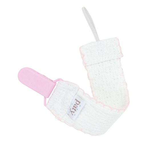Paty Knit Pacifier Clip - Color Options