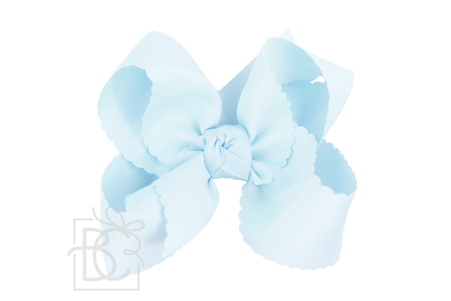 Beyond Creations 5.5” Scalloped Edge Alligator Clip Bow