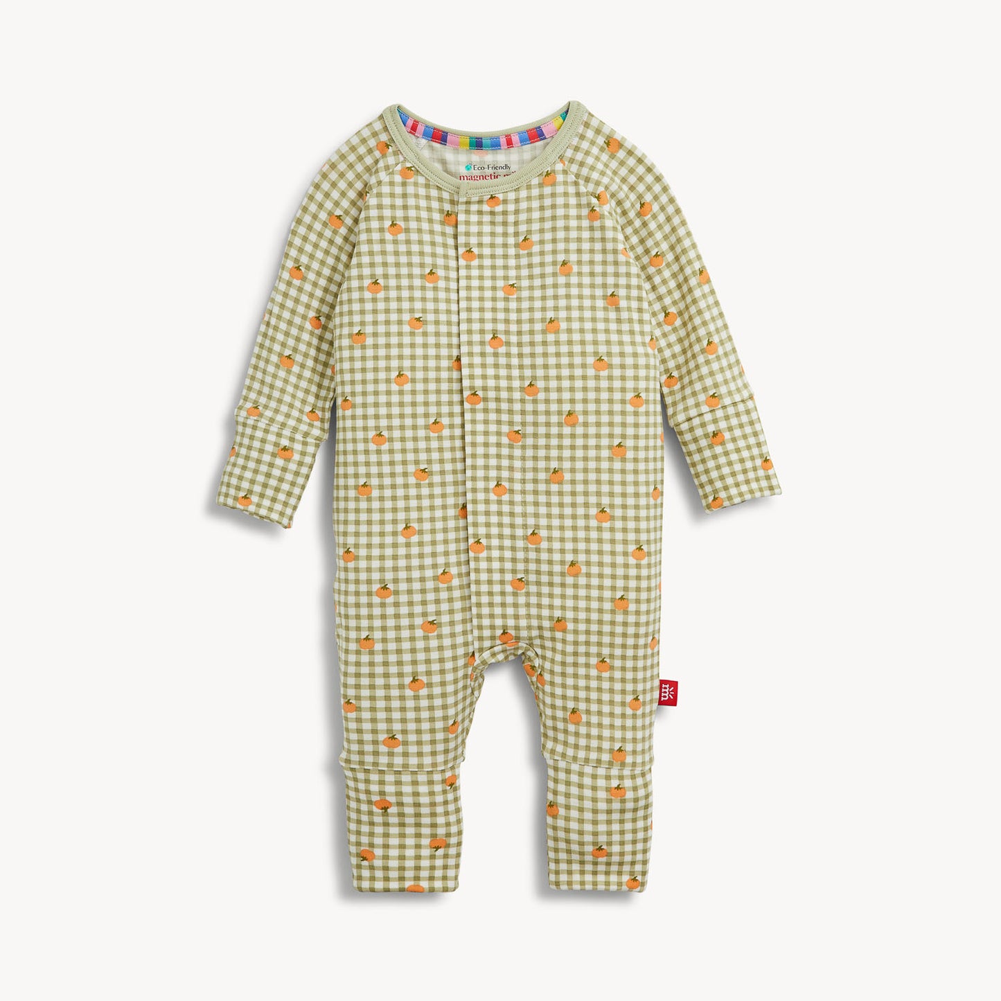 Magnetic Me Pumpkin Plaid Modal Converter Coverall
