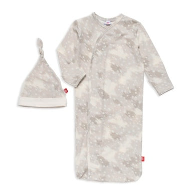 Magnetic Me Doeskin Tan Gown and Hat Set
