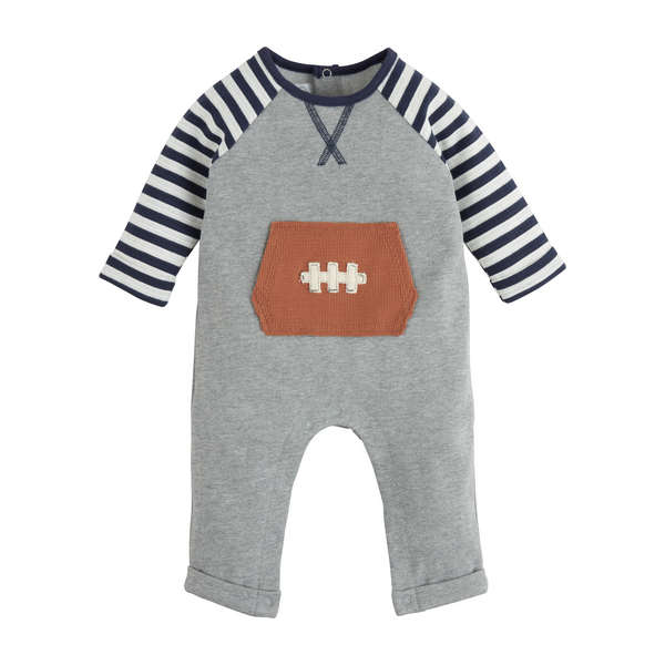 Mud Pie Football Pocket Baby Bodysuit