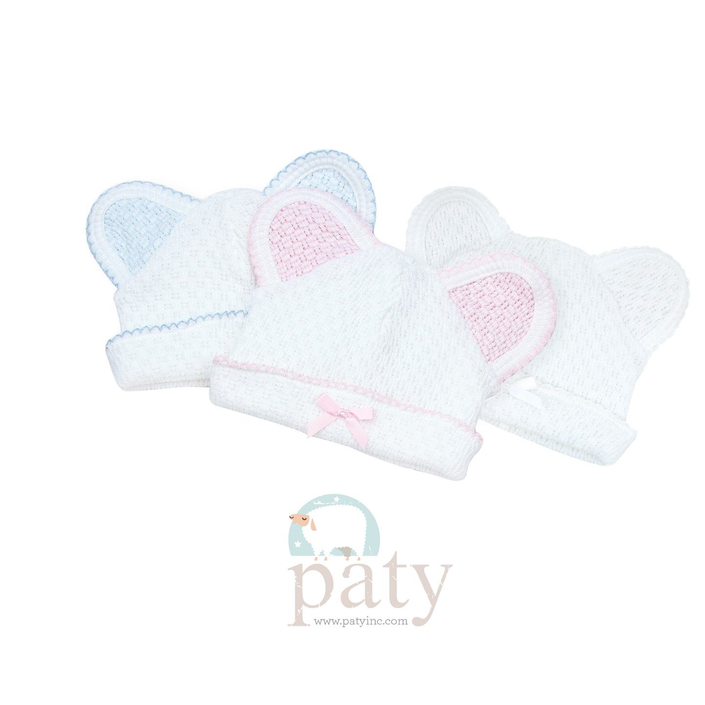 Paty Inc Pink Bear Ears Hat