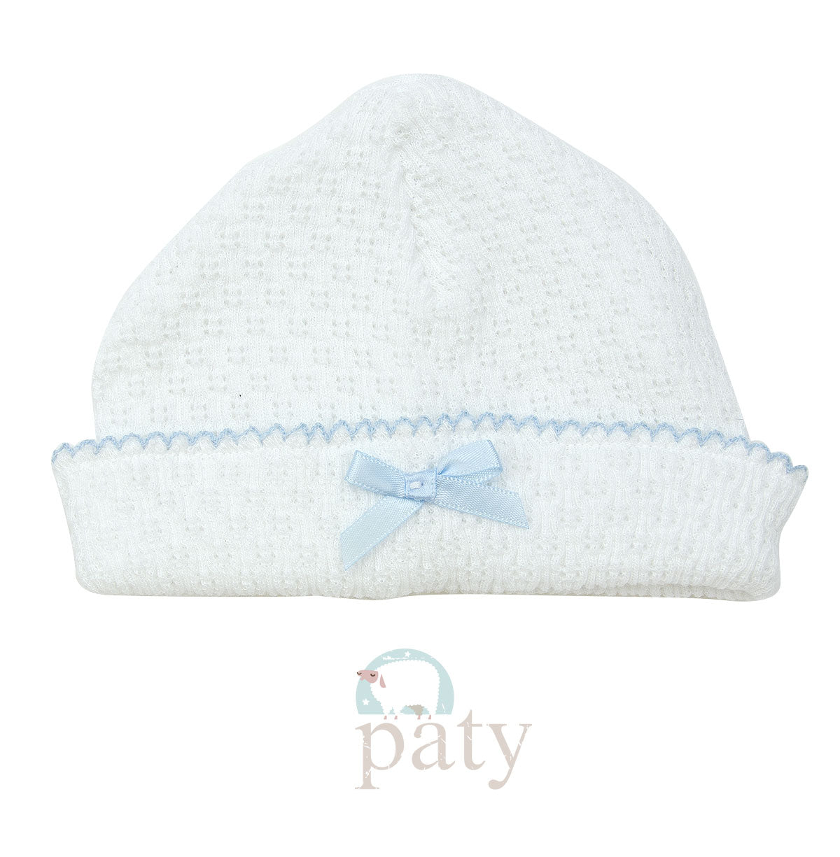 Paty Inc White Sailor Cap (Trim Color Options)