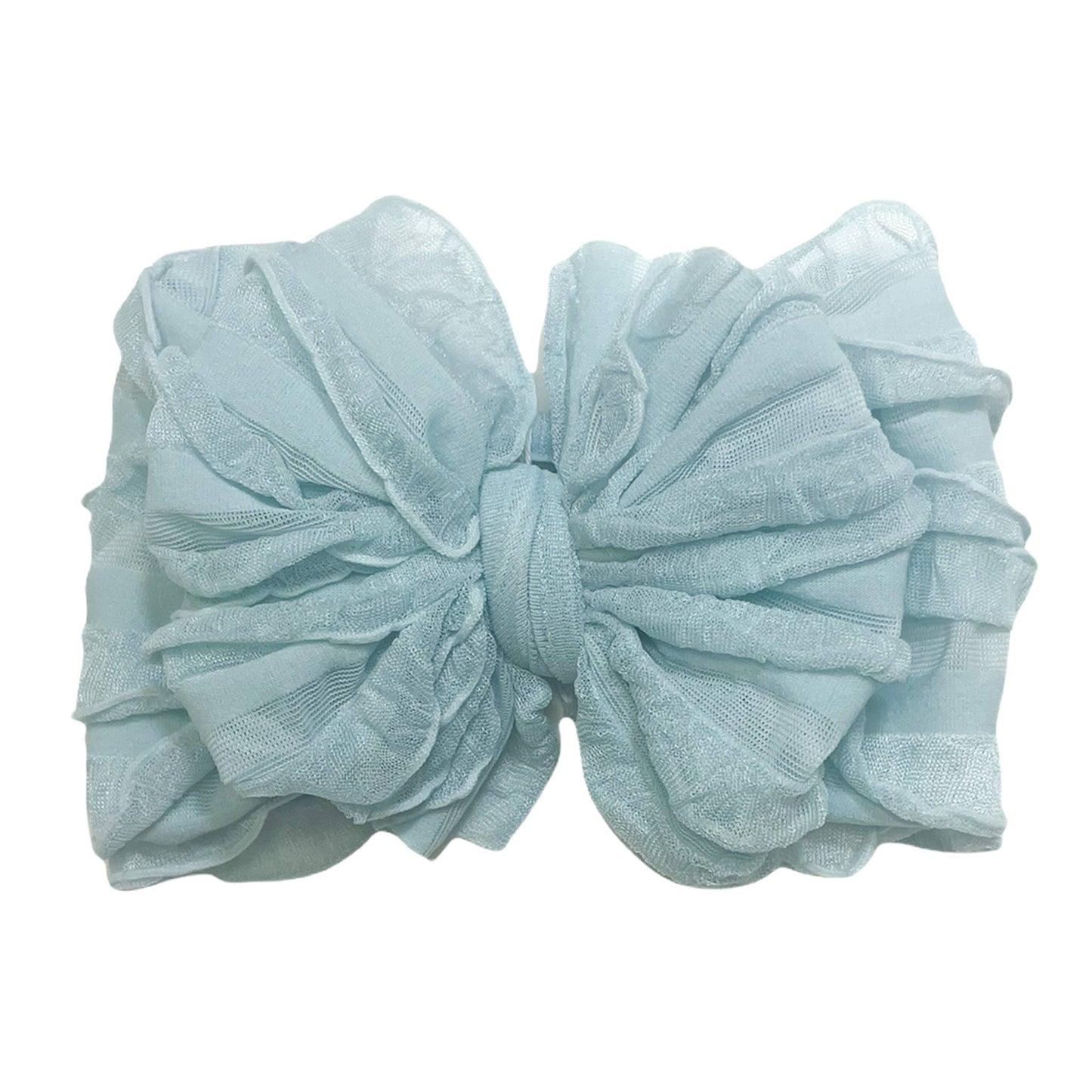 Rockin Royalty - Baby Blue Ruffled Headband