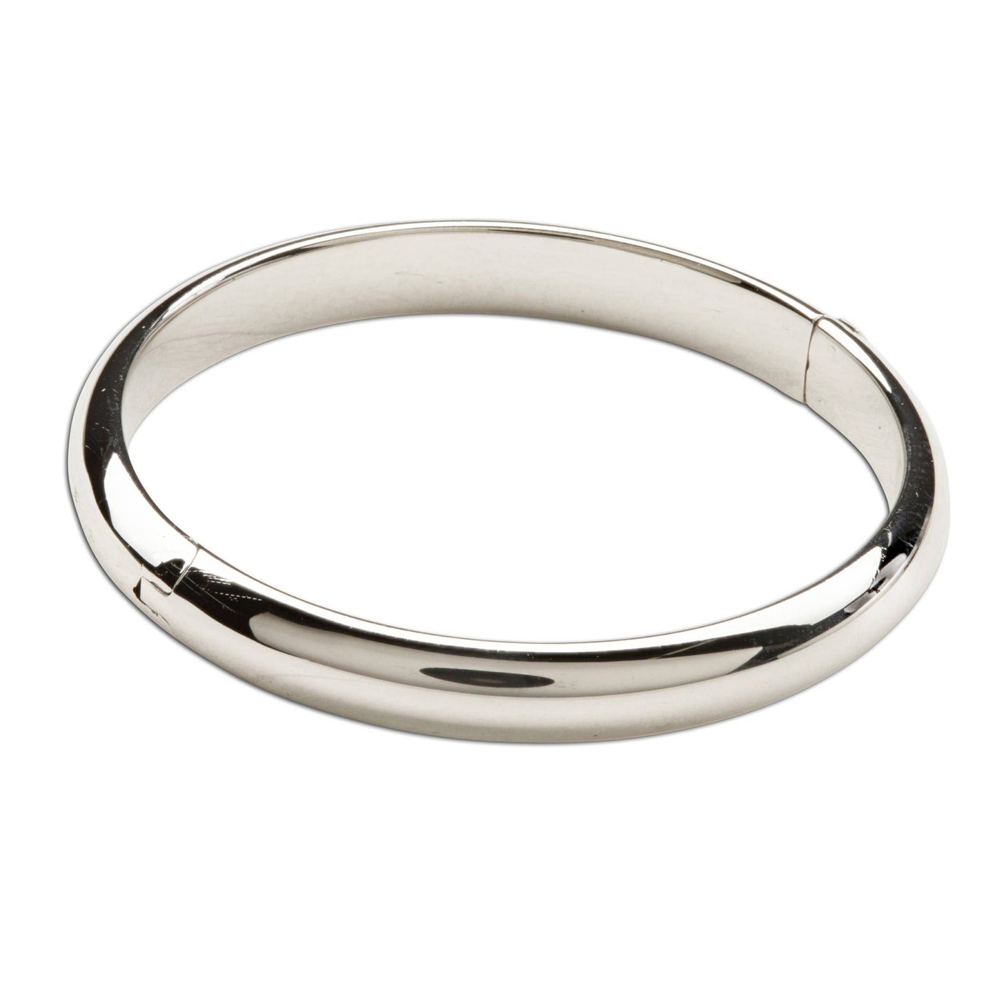 Classic Silver Baby Bangle Bracelet for Kids and Women: Small 0-12m