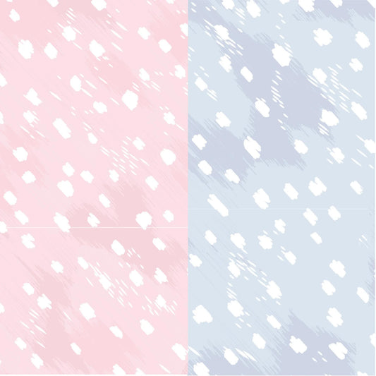 Magnetic Me Gown & Hat Set Doeskin Pink/Blue