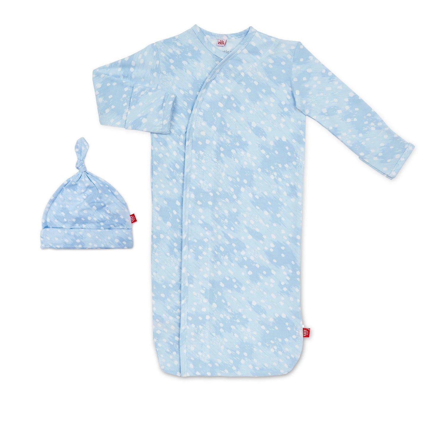 Magnetic Me Gown & Hat Set Doeskin Pink/Blue