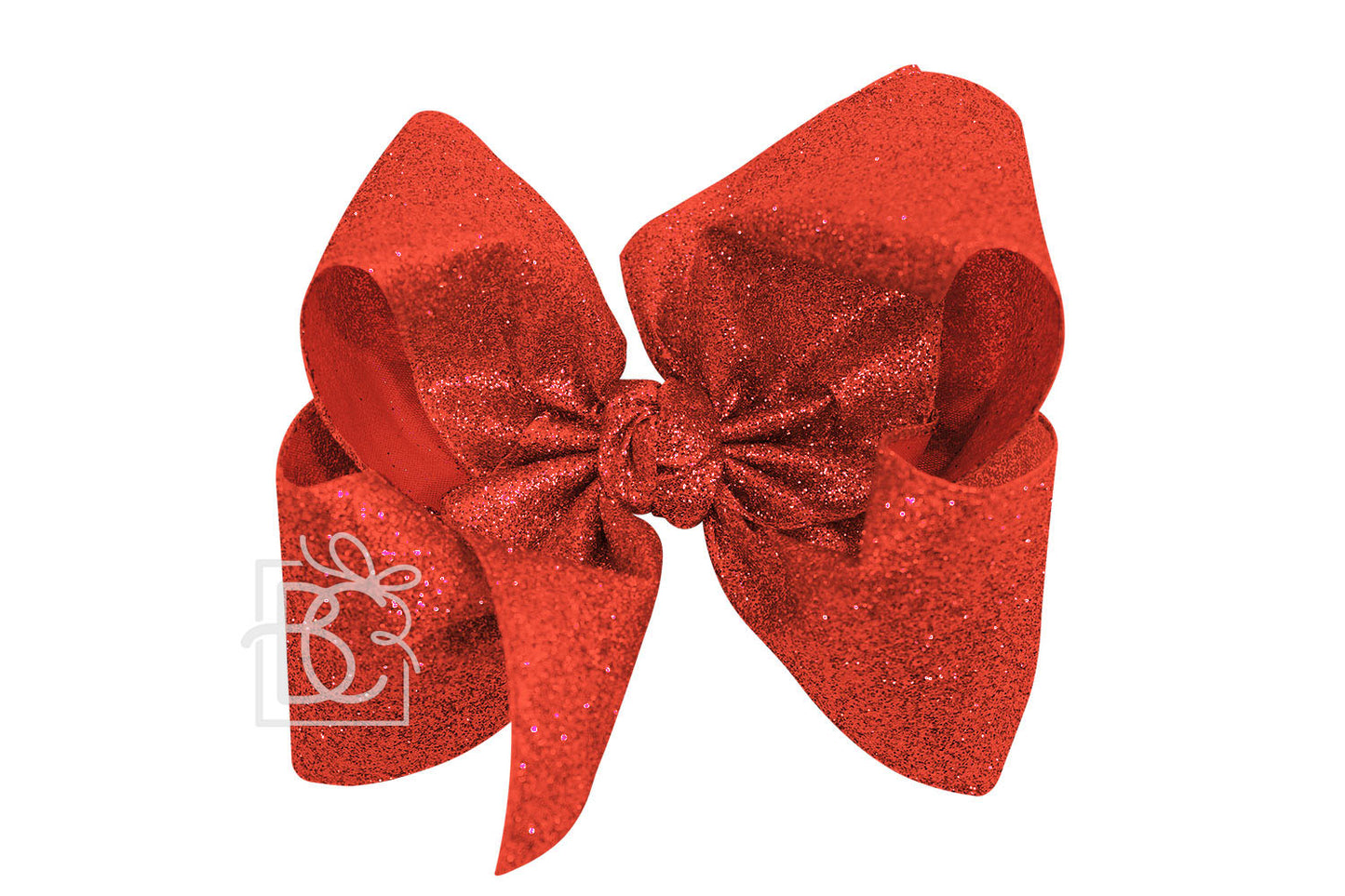Beyond Creations 5.5" Glitter Metallic Alligator Clip Bow (Huge) Color Options