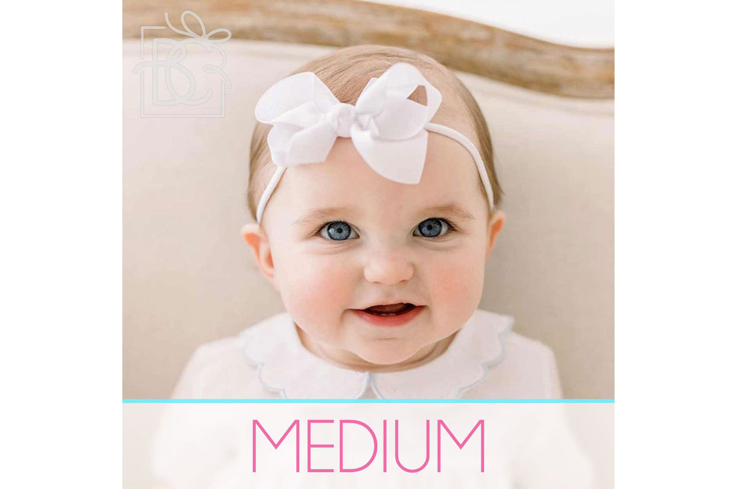 Beyond Creations 3.5” Pantyhose Headband Bow (Medium)