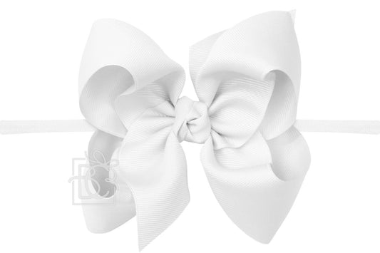 Beyond Creations 5.5" Pantyhose Headband Bows (Huge) Color Options