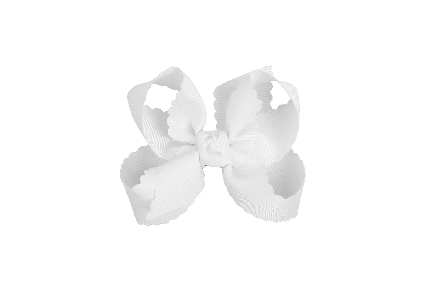 Beyond Creations 4.5" Scalloped Edge Alligator Clip Bow