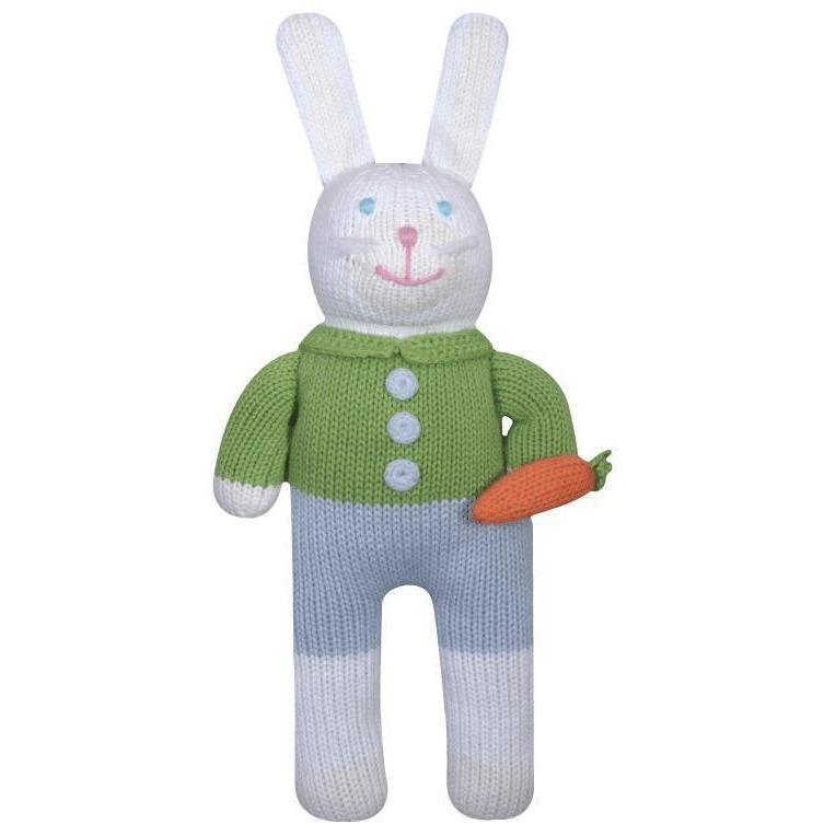 Zubels 7" Boy Bunny Rattle BUNB7