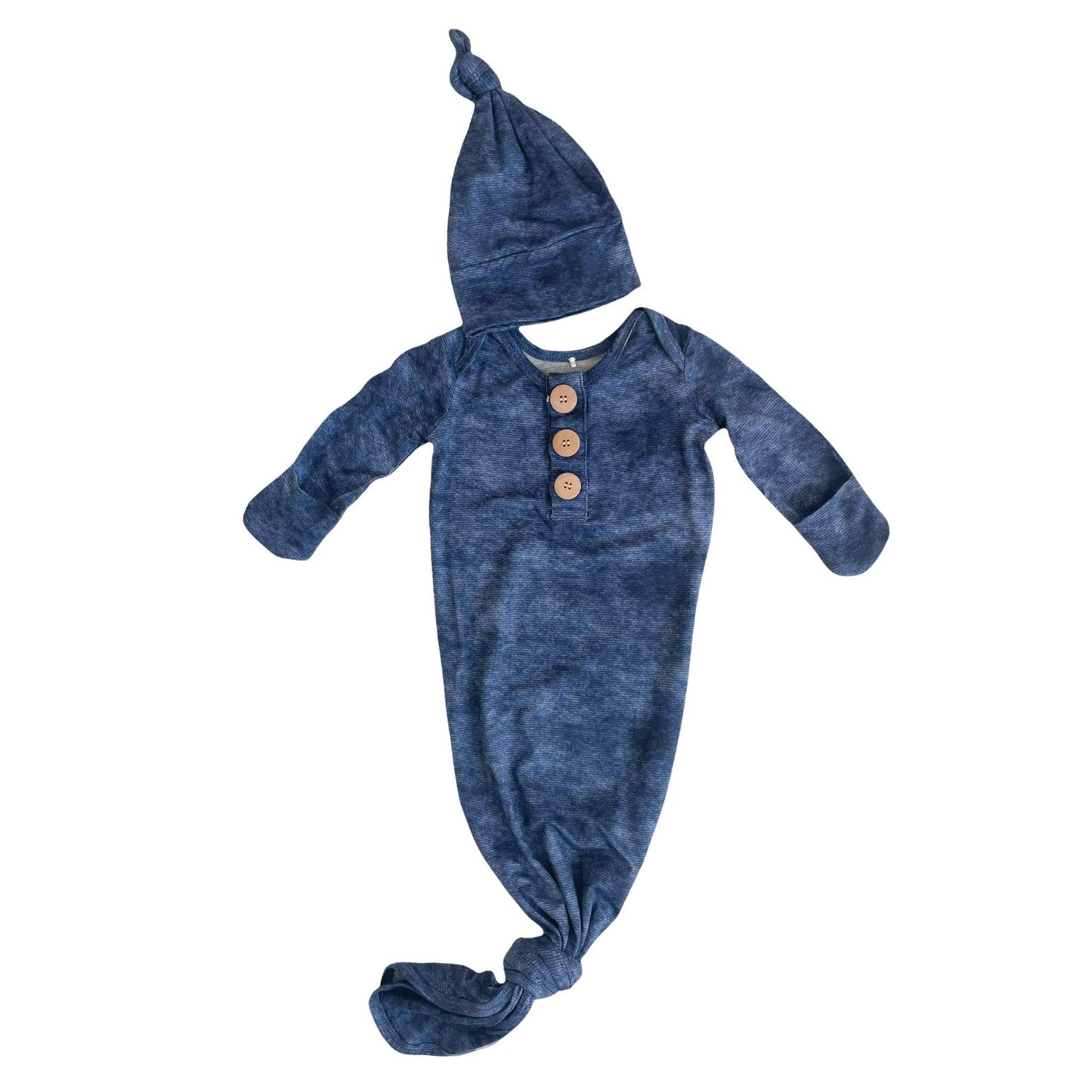Rockin Royalty - Denim Knot Gown & Hat
