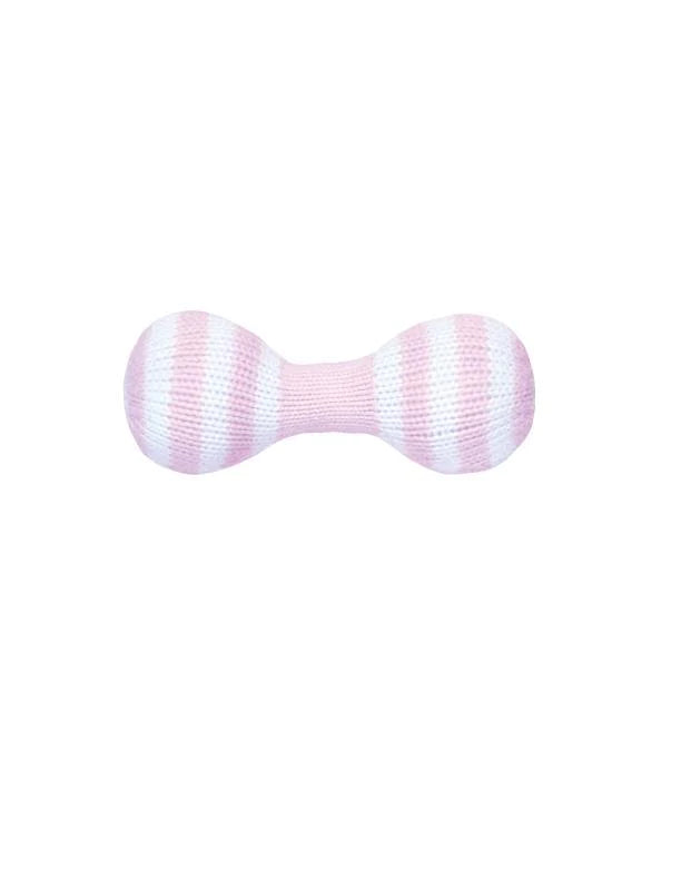 Zubels Pink/Blue 6" Dumbell Rattle